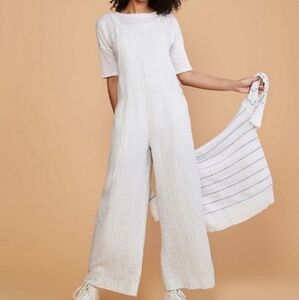 Linen overalls